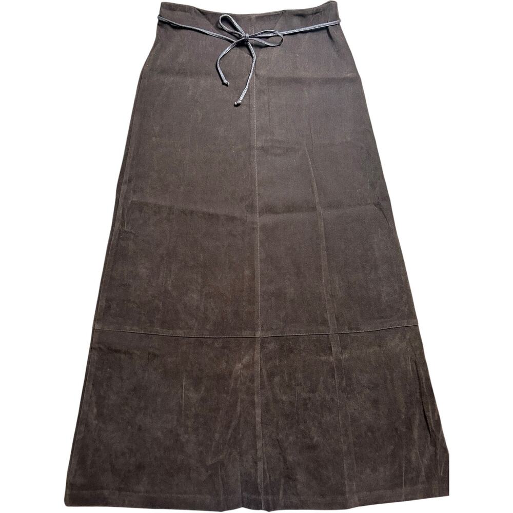 Reference Vintage Y2K Brown Panel Maxi Skirt